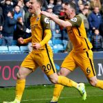 Brighton fight back to beat Millwall in shootout for FA Cup semi-finals ticket