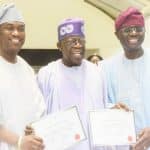 Sanwo-Olu, Hamzat get INEC certificates