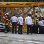 Fallen crane kills four