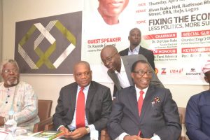 Fayemi: To fix Nigeria's economy, Awolowo's principles must be implemented + faces at Freedom Online Lecture