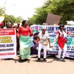 Ijaw Youth Council Women, Northern Zone, on a street walk, supporting of Professor Charles Dokubo, the Niger Delta Amnesty Boss, in office. The rally ended at the Amnesty office, Maitama, Abuja, on Thursday 25, April 2019.