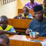 Osinbajo flags off school feeding programme in Ekiti, hails Fayemi on Social Investment programmes