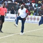 African football legends honour Ambode, testimonial match ends 4-4