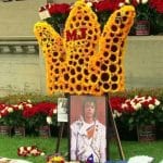 Jackson fans sing, sob, leave sunflowers and roses on 10th anniversary of death