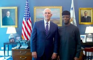 Osinbajo meets Pence, discusses economy, military assistance, terror war 