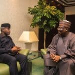 Lawan meets Osinbajo, says 'we remain united in NASS'