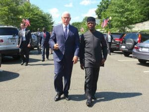 Osinbajo meets Pence, discusses economy, military assistance, terror war 