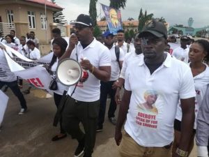 Charly Boy, others lead peaceful protest to Adeboye, want  GO to speak up  because 'we are tired of  killings in Nigeria'
