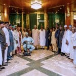 Before 2023, we will deliver our promises to Nigerians, says Oshiomhole as APC chiefs meet Buhari
