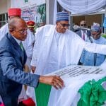 Buhari unveils CBN ‘Centre of Excellence’, pledges more funding to education sector