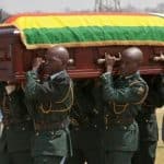 Mnangagwa: Mugabe to be buried in new mausoleum in October, as thousands of Zimbabweans thronged Rufaro Soccer Stadium for funeral parade