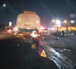 Oil tanker burns on Lagos bridge