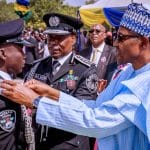 Buhari in Kano, urges police officers to 'operate professionally, gallantly, courageously'