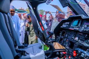 Buhari unveils three fighter helicopters, says 'Boko Haram will soon become history'