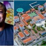 Photo showing aerial view of Adenuga's house hits the internet
