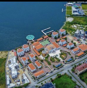 Photo showing aerial view of Adenuga's house hits the internet 