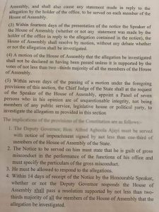Impeachment: Ondo Chief Judge defends Constitution,  rejects request by 14 lawmakers to set up panel against Ajayi 