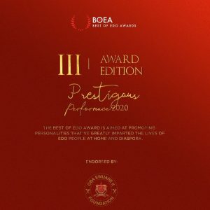 Best of Edo Awards set for third edition