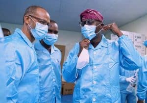 Sanwo-Olu inaugurates first indigenous medical face mask factory in Lagos