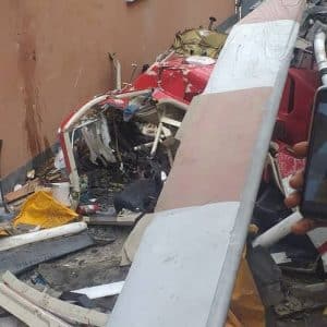 Two killed as helicopter crashes into building in Lagos