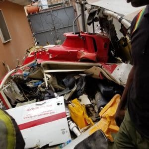 Two killed as helicopter crashes into building in Lagos
