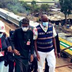 Lagos-Ibadan rail: Nigerians hail Amaechi, Mohammed as duo ride on new trains