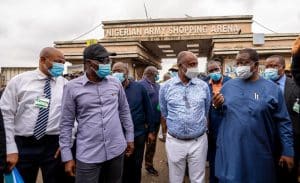Sanwo-Olu,  Amaechi visit site of train accident in Oshodi