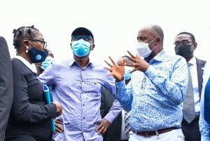 Sanwo-Olu,  Amaechi visit site of train accident in Oshodi