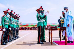 Buhari in Kaduna, expresses confidence in Army's capacity  to protect Nigeria's territorial integrity