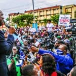 #EndSARS: Lagos Deputy Governor engages protesters in Alausa, advises them to eschew violence