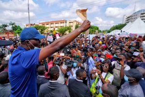 Sanwo-Olu marches with protesters, vows to get justice for victims of SARS brutality 