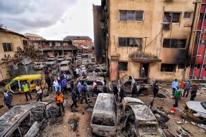 #EndSARS: Sanwo-Olu relaxes curfew, inspects government, private assets destroyed by hoodlums