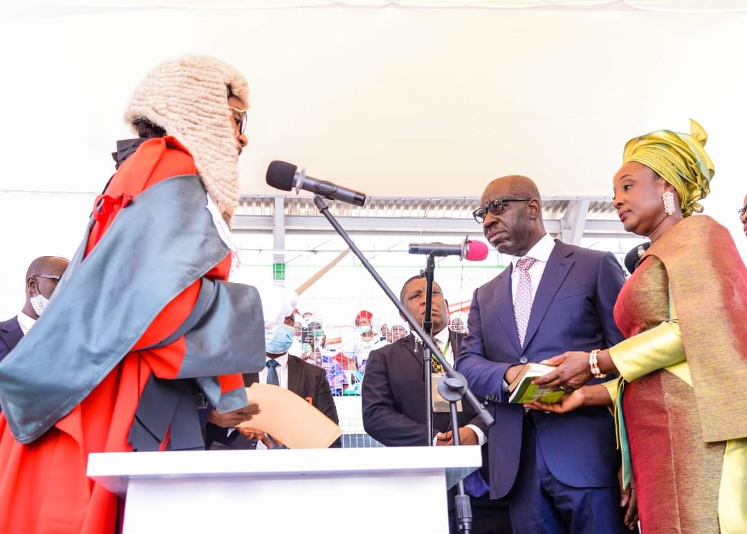 Obaseki takes second term oath of office