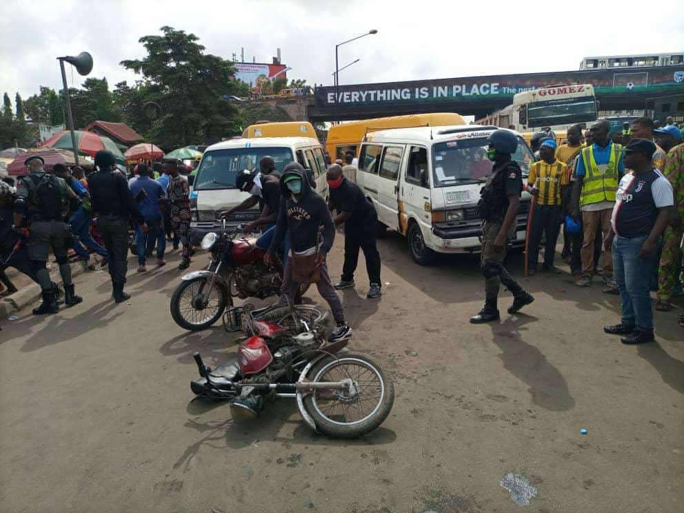 Lagos taskforce impounds 130 motorcycles operating in restricted areas