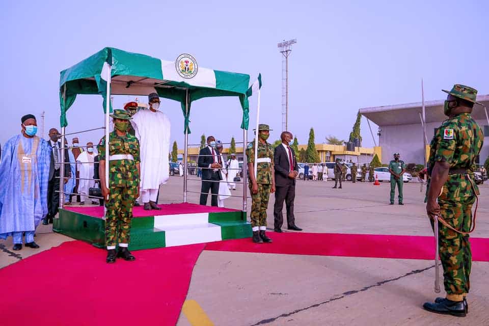 Buhari arrives Daura  on four-day official visit