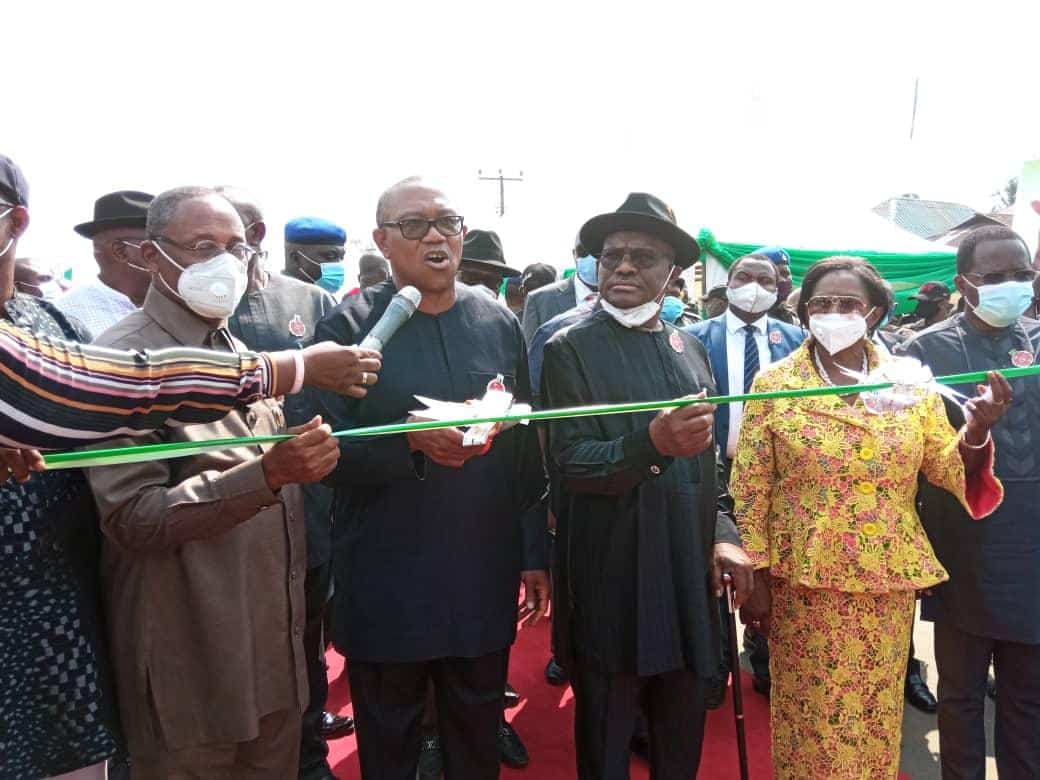 Wike assures of continued good governance as Obi commissions projects in Rivers