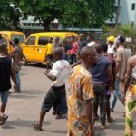 Commercial minibus drivers protest exploitation by Lagos bus stop touts