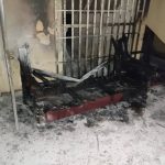 Fire guts INEC headquarters in Enugu, five operational vehicles completely burnt