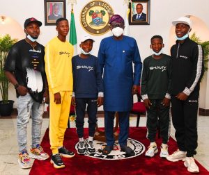 Sanwo-Olu receives 'Ikorodu Bois', says 'we’re committed to developing creative industry'