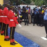 Rain disrupts IGP’s visit to Lagos Command, meets Sanwo-Olu