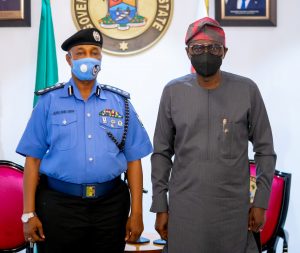 Rain disrupts IGP’s visit to Lagos Command, meets Sanwo-Olu