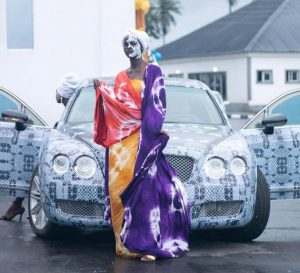 Ronke Ademiluyi steps up Adire Awareness Campaign, brands Ooni’s Bentley with Adire