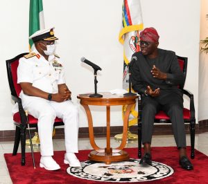 Sanwo-Olu hosts Chief of Naval Staff, reiterates commitment to increase investment in waterways