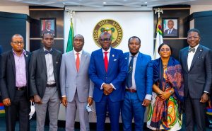 Doctors smile after meeting Sanwo-Olu