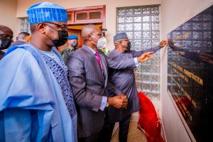 Niger governor, Afikuyomi, others present as Sanwo-Olu lauds Fayemi’s development strides, inaugurates Ekiti Liaison Office in Lagos