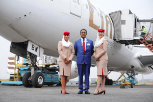 Emirates lands in Nigeria 'in style'