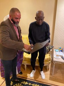 Tinubu receives officials of APC UK chapter in London