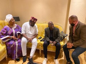Tinubu receives officials of APC UK chapter in London