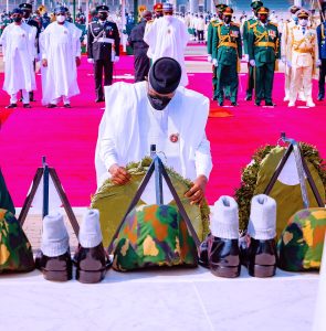 AFRD: Buhari, Osinbajo, others honour fallen, living heroes