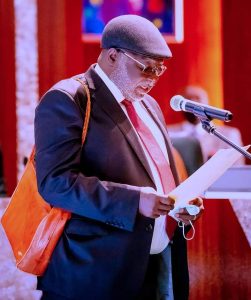 Buhari swears in Justice Ariwoola as Ag. CJN